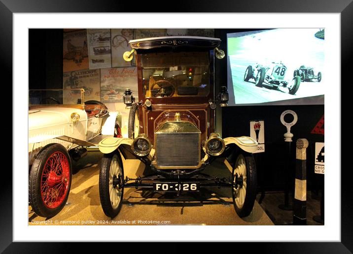 1914 Ford Model T Van at Beaulieu Car Museum. Framed Mounted Print by Ray Putley