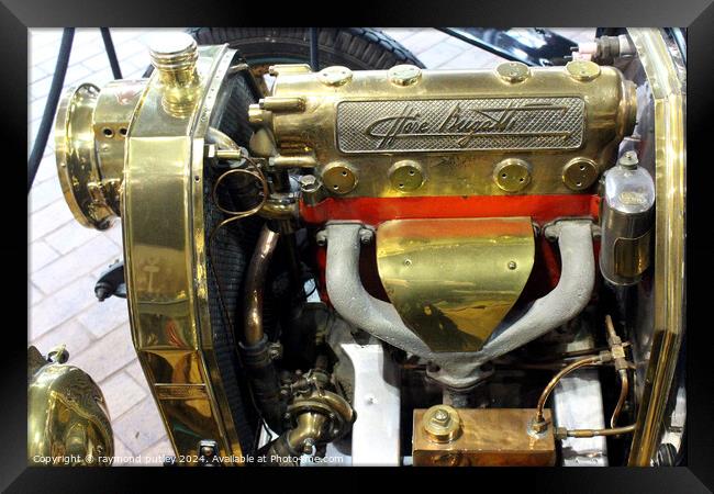 Bugatti Type 15 Engine Framed Print by Ray Putley