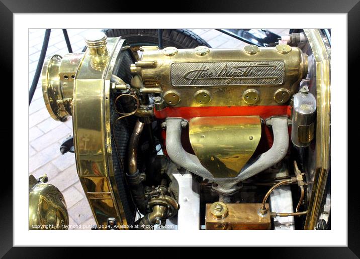 Bugatti Type 15 Engine Framed Mounted Print by Ray Putley