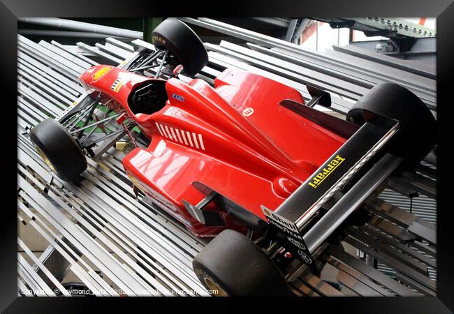 Michael Schumacher’s Ferrari F310 V10 Replica Framed Print by Ray Putley