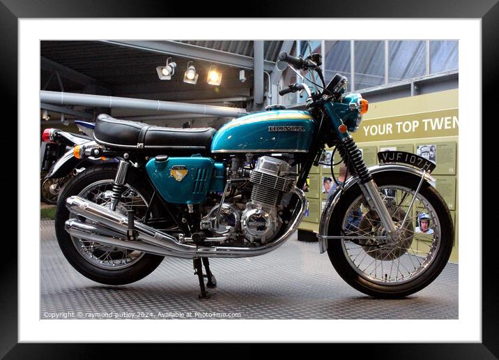 1970 Honda CB750K0 Framed Mounted Print by Ray Putley