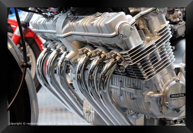 Honda CBX1000 Engine Framed Print by Ray Putley