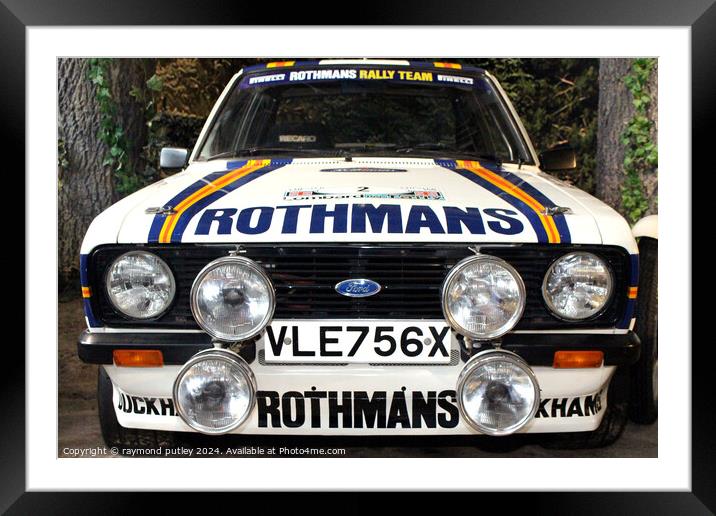 Rothmans Ford Escort MK2 Framed Mounted Print by Ray Putley