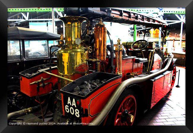 1907 Gobron Brillié Fire Engine Framed Print by Ray Putley
