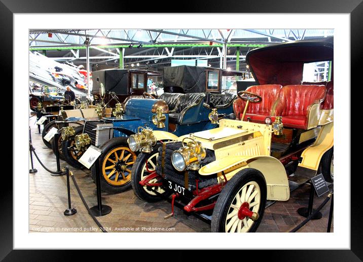 Cars at Beaulieu motor museum Framed Mounted Print by Ray Putley
