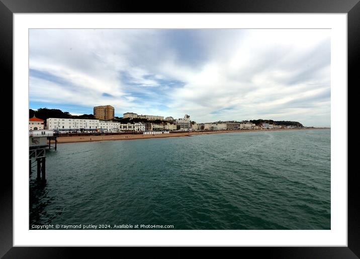 Hastings Seafront Framed Mounted Print by Ray Putley