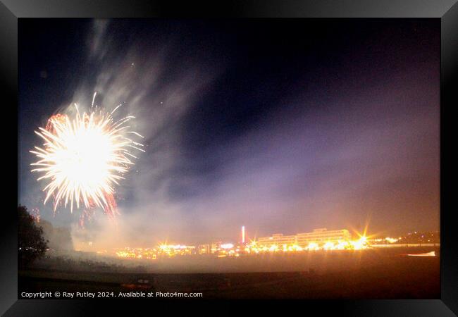 Fireworks. Framed Print by Ray Putley