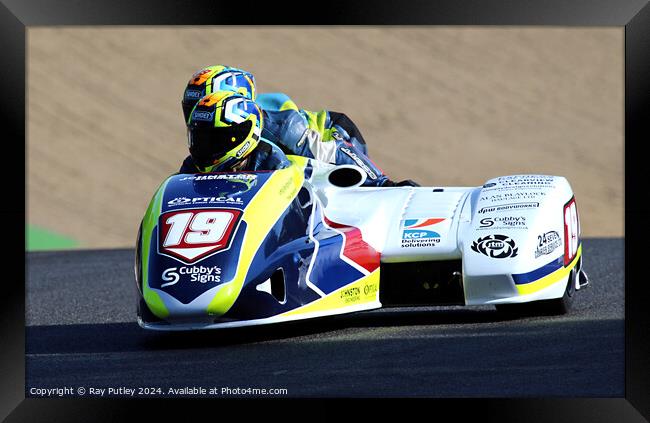 Molson Group British Sidecars. Framed Print by Ray Putley