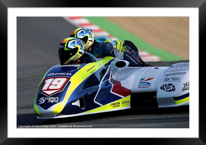 Molson Group British Sidecars. Framed Mounted Print by Ray Putley