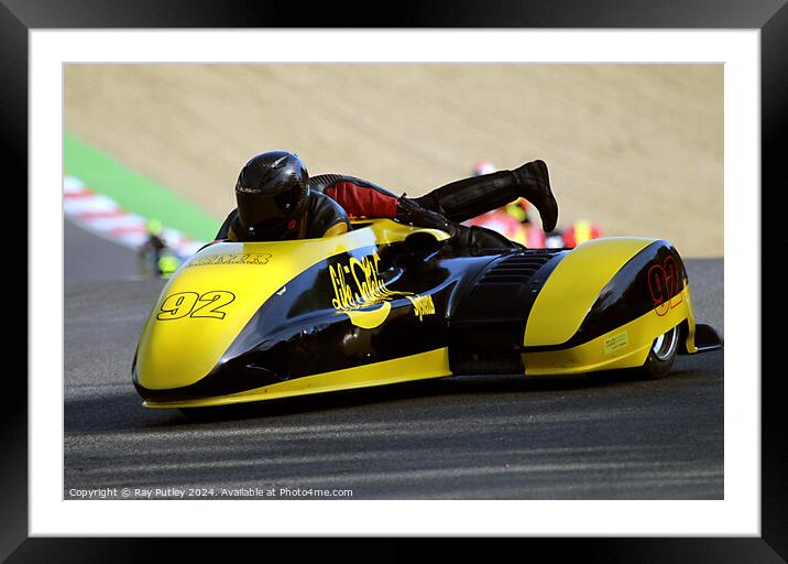 Molson Group British Sidecars. Framed Mounted Print by Ray Putley