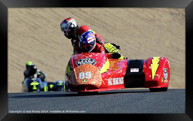 Molson Group British Sidecars. Framed Print by Ray Putley