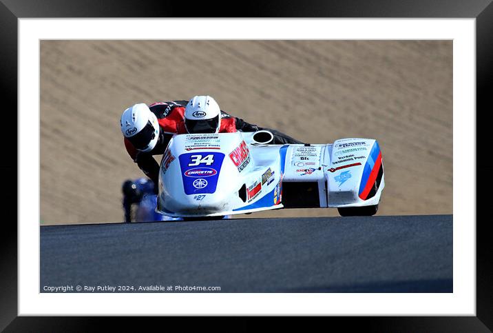 Molson Group British Sidecars. Framed Mounted Print by Ray Putley