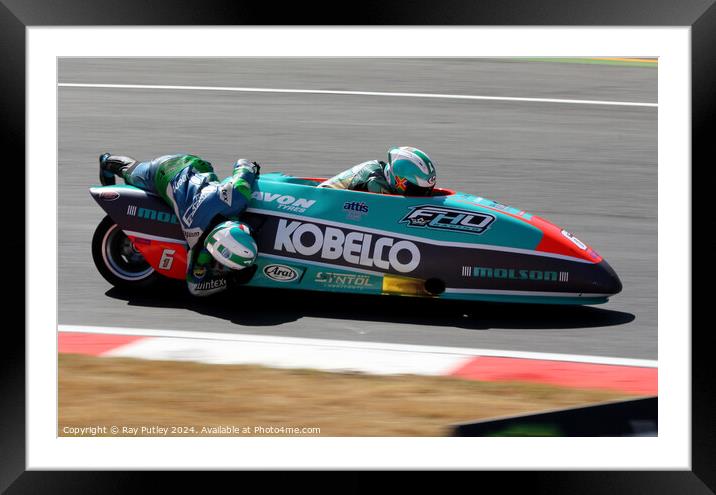 Molson Group British Sidecars. Framed Mounted Print by Ray Putley