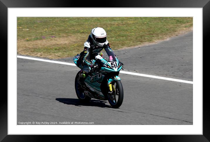 Honda British Talent Cup. Framed Mounted Print by Ray Putley