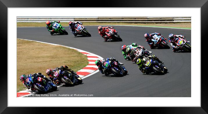 British Superbikes Championship. Framed Mounted Print by Ray Putley