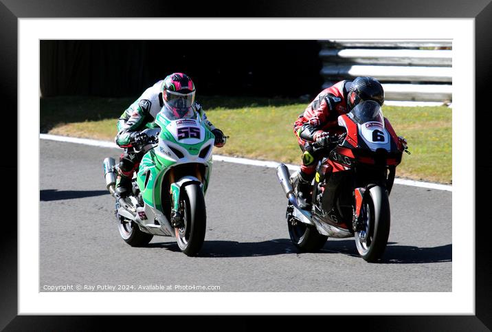 British Superbikes Championship. Framed Mounted Print by Ray Putley