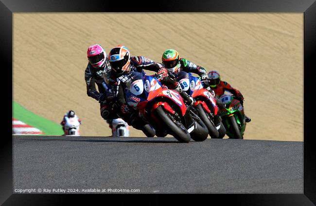 Quattro Group British Supersport British GP2. Framed Print by Ray Putley