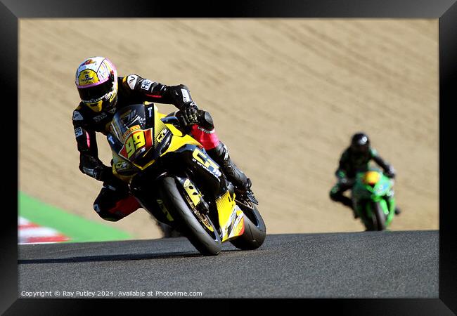 Pirelli National Junior Superstock. Framed Print by Ray Putley