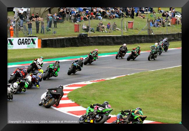 Pirelli National Junior Superstock- Brands Hatch 2023 Framed Print by Ray Putley