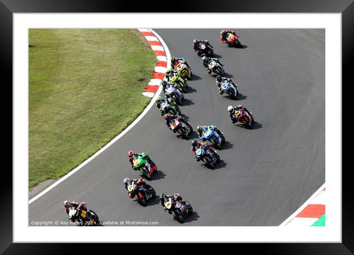 Quattro Group British Supersport & British GP2 - Brands Hatch 2023 Framed Mounted Print by Ray Putley