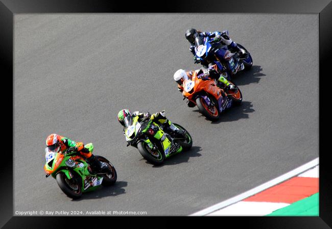 Quattro Group British Supersport & British GP2 - Brands Hatch 2023 Framed Print by Ray Putley