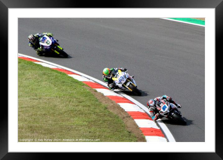 Quattro Group British Supersport & British GP2 - Brands Hatch 2023 Framed Mounted Print by Ray Putley