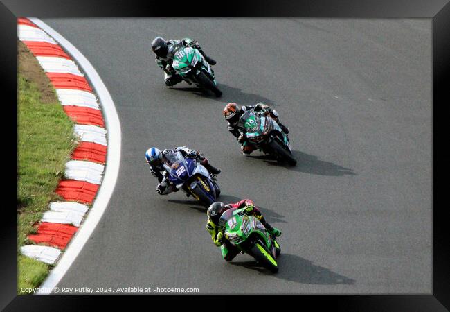 HEL Performance British Supersport Championship with Motocourse- Brands Hatch 2023 Framed Print by Ray Putley