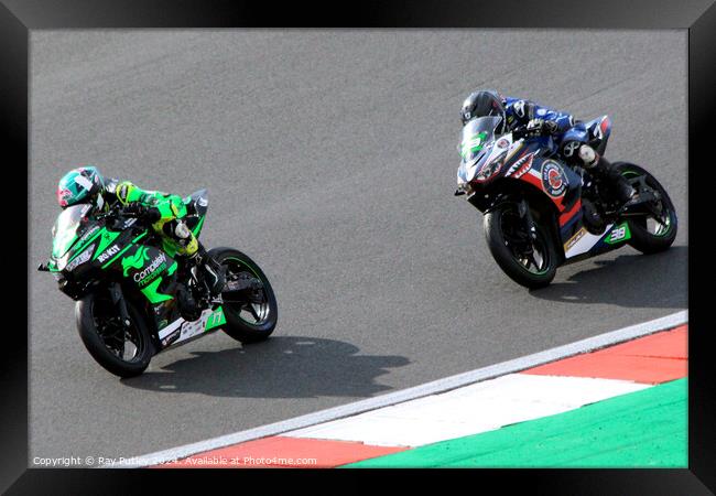 HEL Performance British Supersport Championship with Motocourse- Brands Hatch 2023 Framed Print by Ray Putley