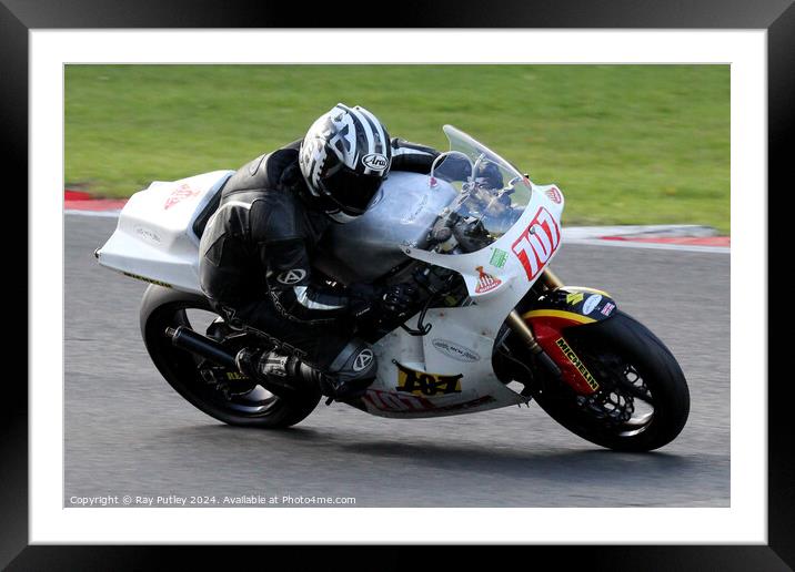 Thunderbike Extreme & Ultra Motorcycle Racing. Framed Mounted Print by Ray Putley