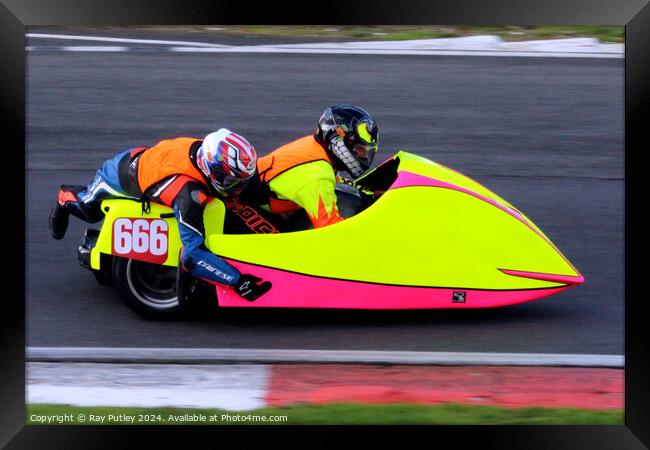 BMCRC F1 & F2 Sidecars Framed Print by Ray Putley