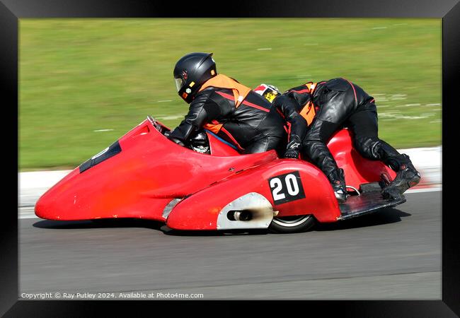 BMCRC F1 & F2 Sidecars Framed Print by Ray Putley