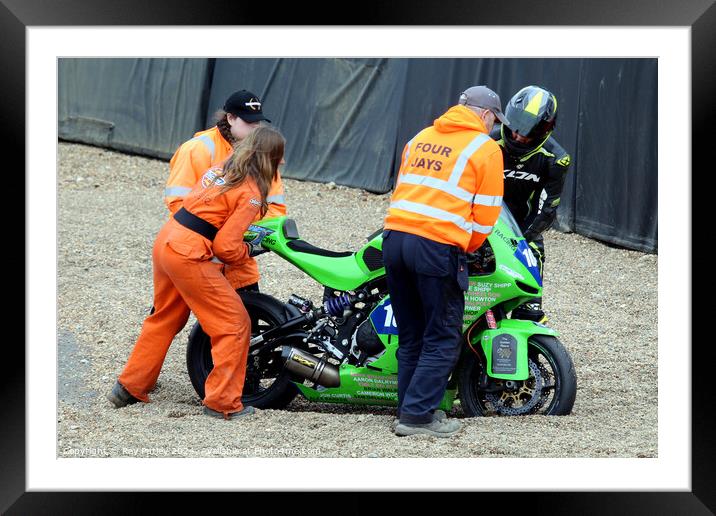 BMCRC Thunderbike Sport & BMCRC SuperTwins Framed Mounted Print by Ray Putley