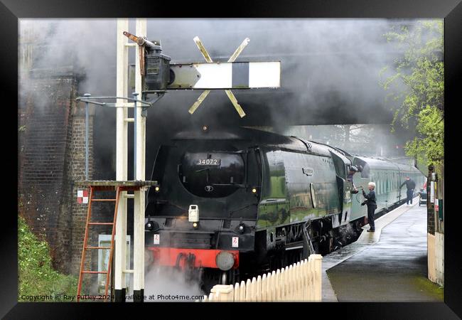 Spa Valley Railway Framed Print by Ray Putley