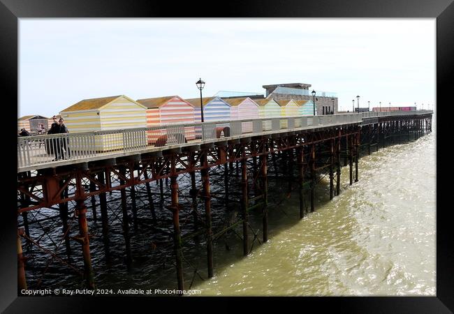 The Pier - Hastings Framed Print by Ray Putley