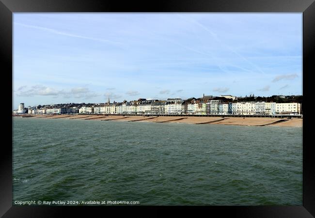 The Seafront - Hastings Framed Print by Ray Putley