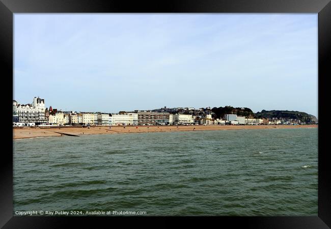 The Seafront - Hastings Framed Print by Ray Putley