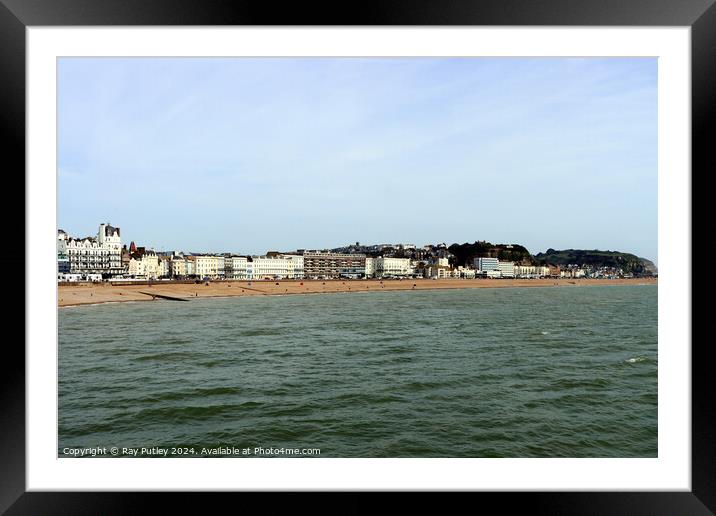 The Seafront - Hastings Framed Mounted Print by Ray Putley