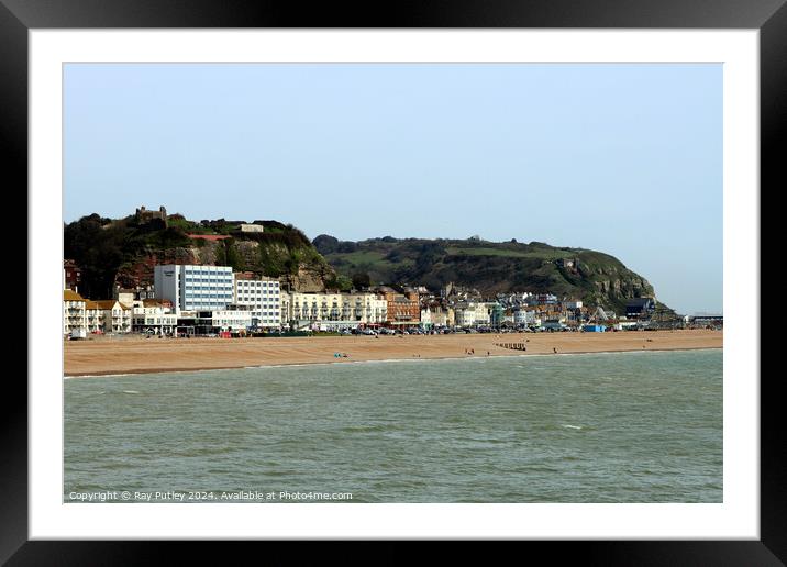 The Seafront - Hastings Framed Mounted Print by Ray Putley