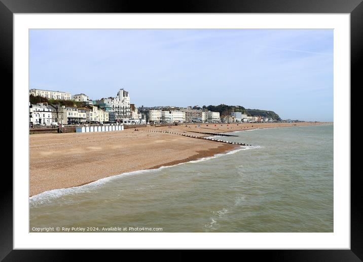 The Seafront - Hastings Framed Mounted Print by Ray Putley