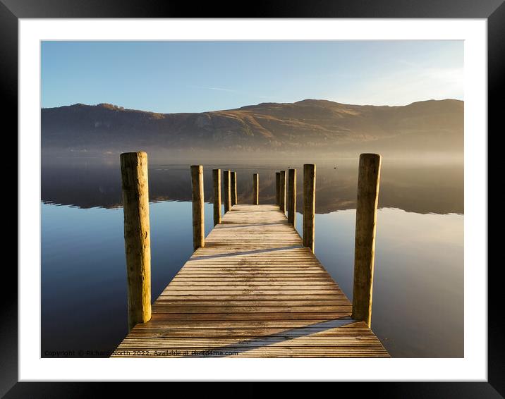 Serenity at Derwent Water Framed Mounted Print by Richard North
