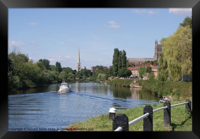 Majestic View of River Severn Framed Print by Richard North