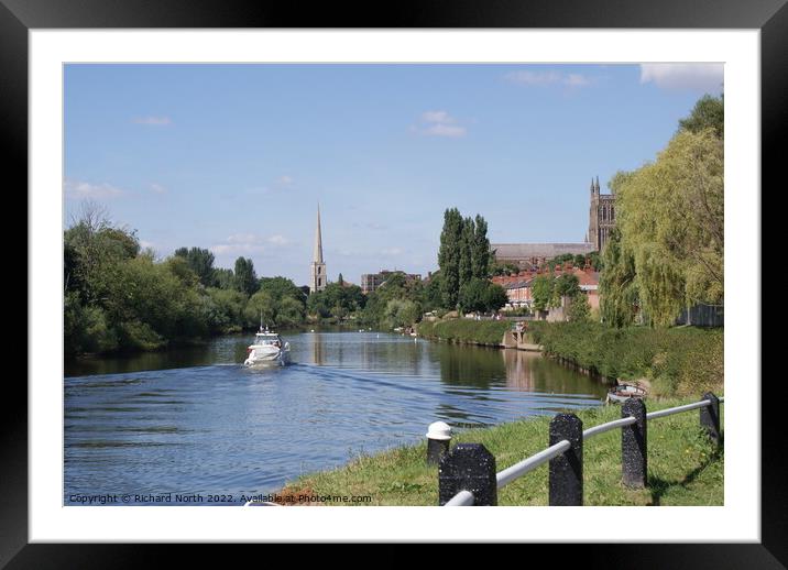 Majestic View of River Severn Framed Mounted Print by Richard North