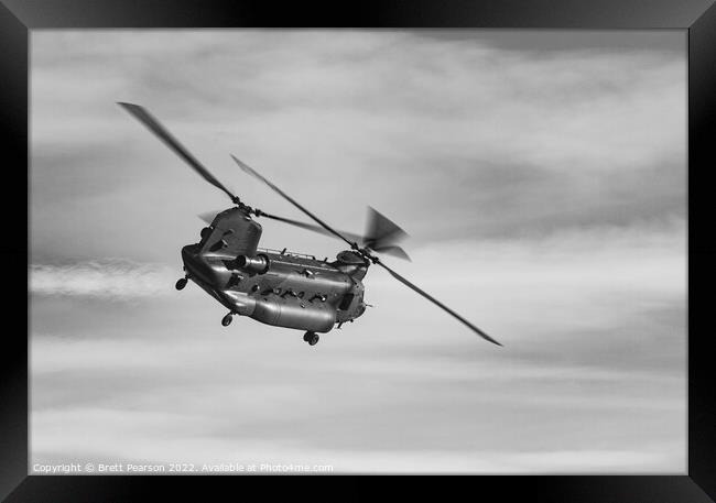 Boeing CH-47 Chinook Framed Print by Brett Pearson