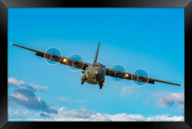 Lockheed C-130 Hercules  Framed Print by Brett Pearson
