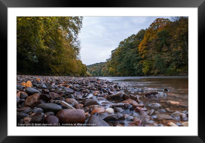Autumn River  Framed Mounted Print by Brett Pearson