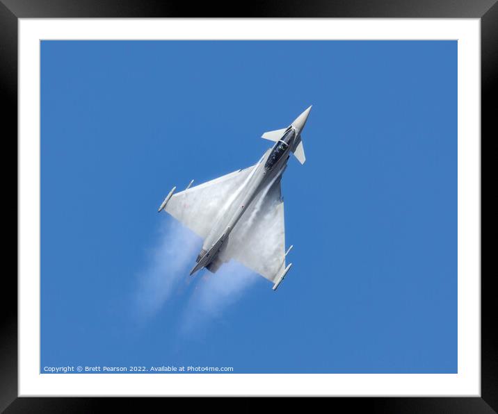 Eurofighter Typhoon Framed Mounted Print by Brett Pearson