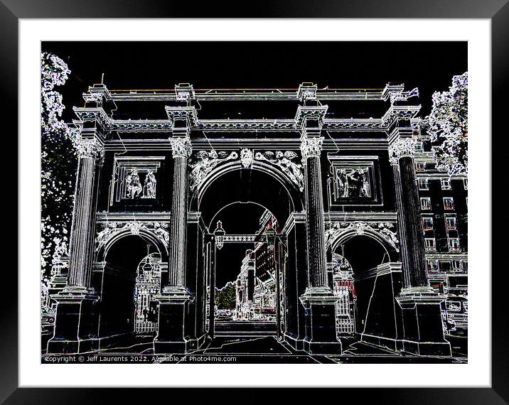 Marble Arch, London  Framed Mounted Print by Jeff Laurents