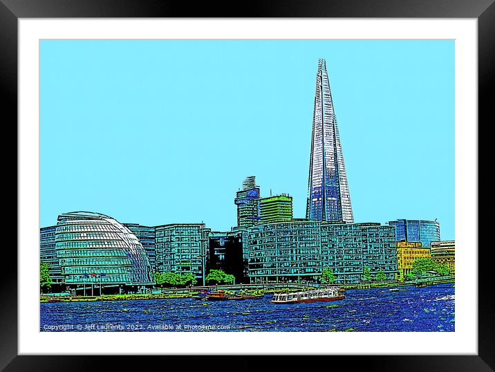 The Shard, London Framed Mounted Print by Jeff Laurents