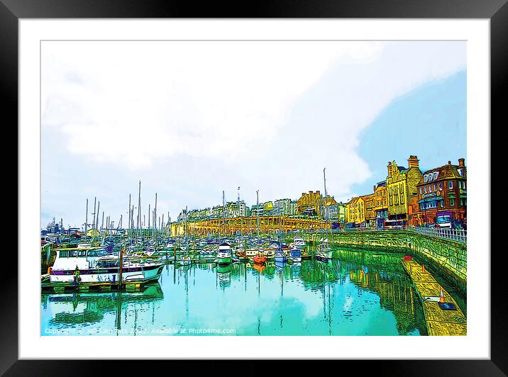 Ramsgate Harbour and Arches  Framed Mounted Print by Jeff Laurents