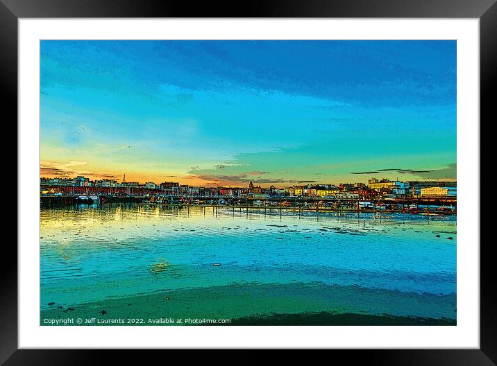 View Towards Ramsgate Harbour and Marina Framed Mounted Print by Jeff Laurents